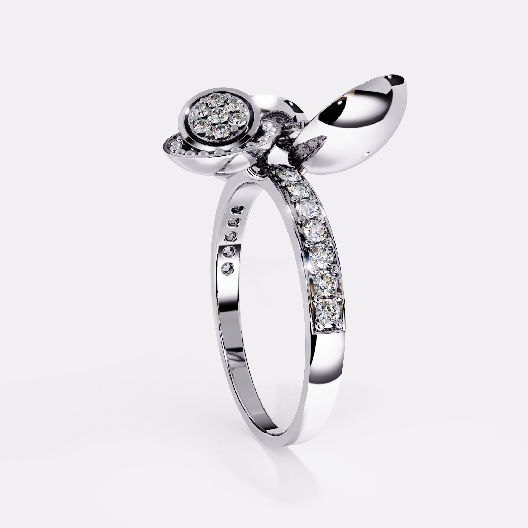 Trio Inter Diamond Ring