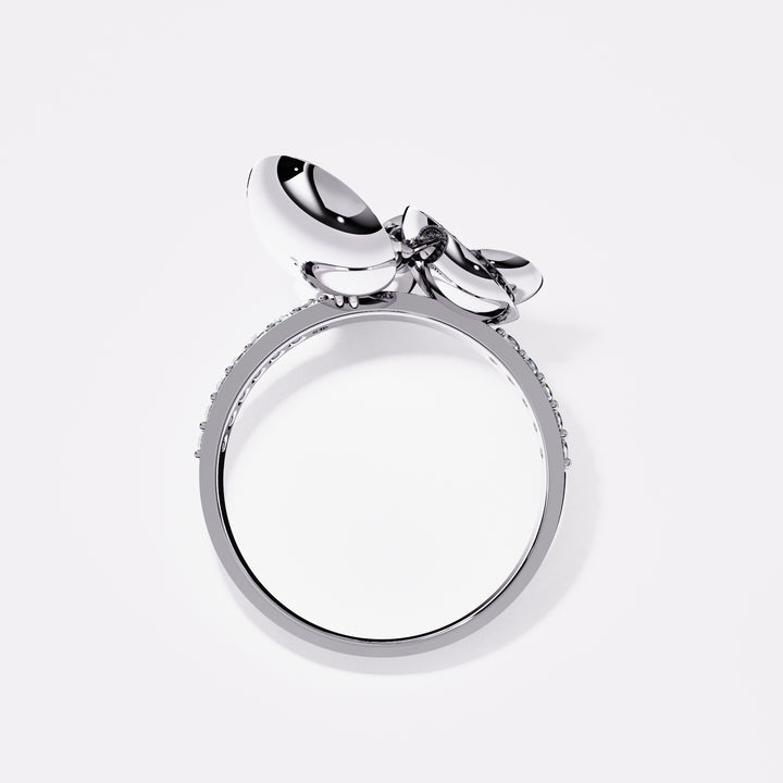 Trio Inter Diamond Ring in 925 Silver
