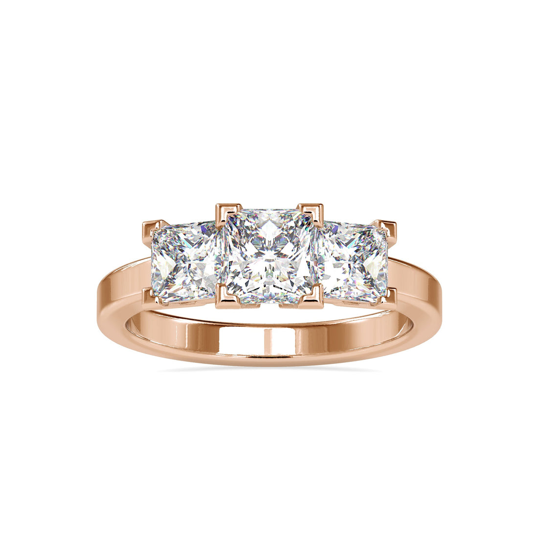 Trio Princess Cut Diamond Ring 2