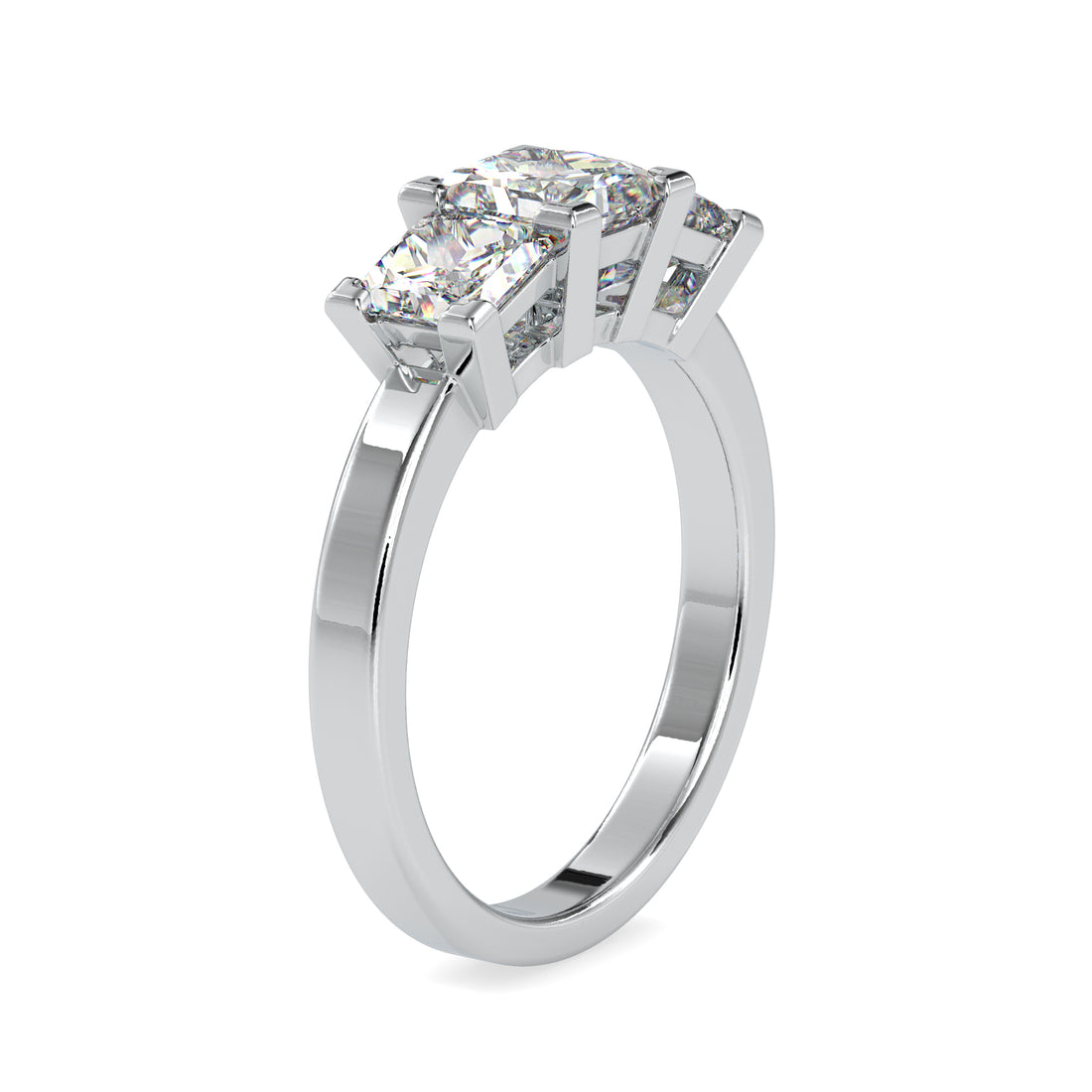 Trio Princess Cut Diamond Ring 5