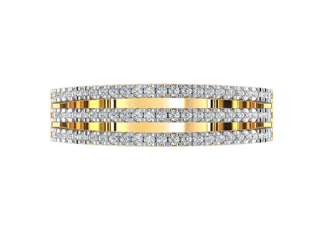 Triple Layers Diamond Band