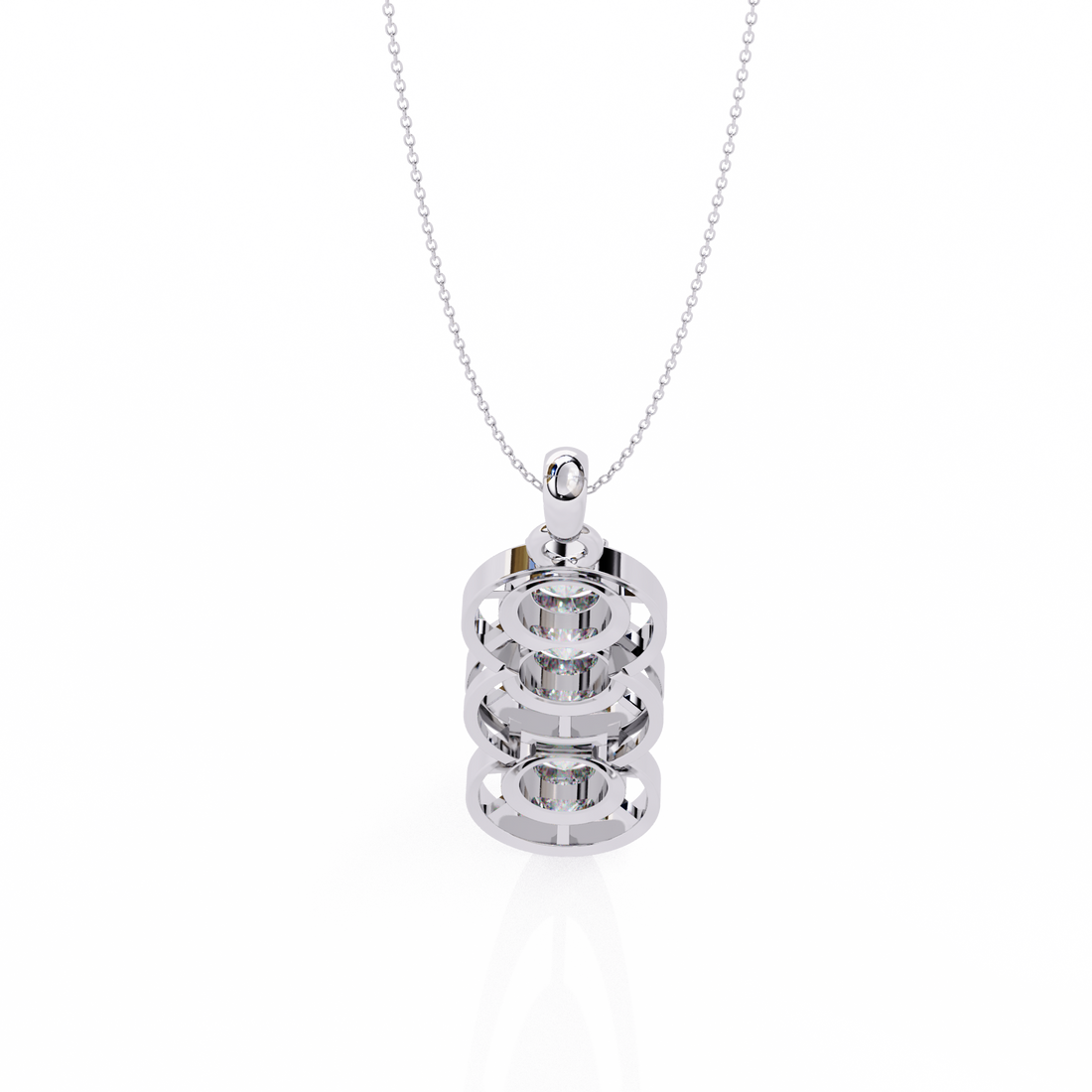 Triple Round Diamond pendant