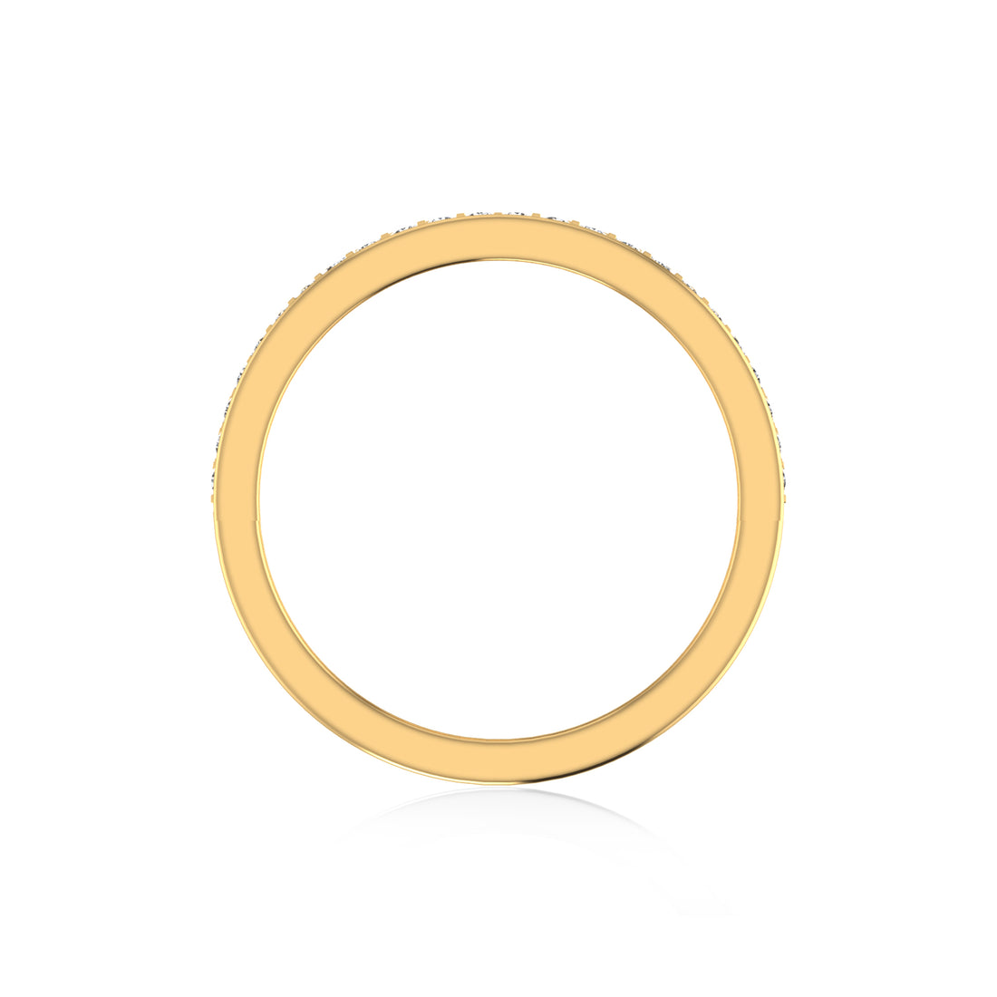 Triple Row Lab-Grown Diamond Band Ring 3