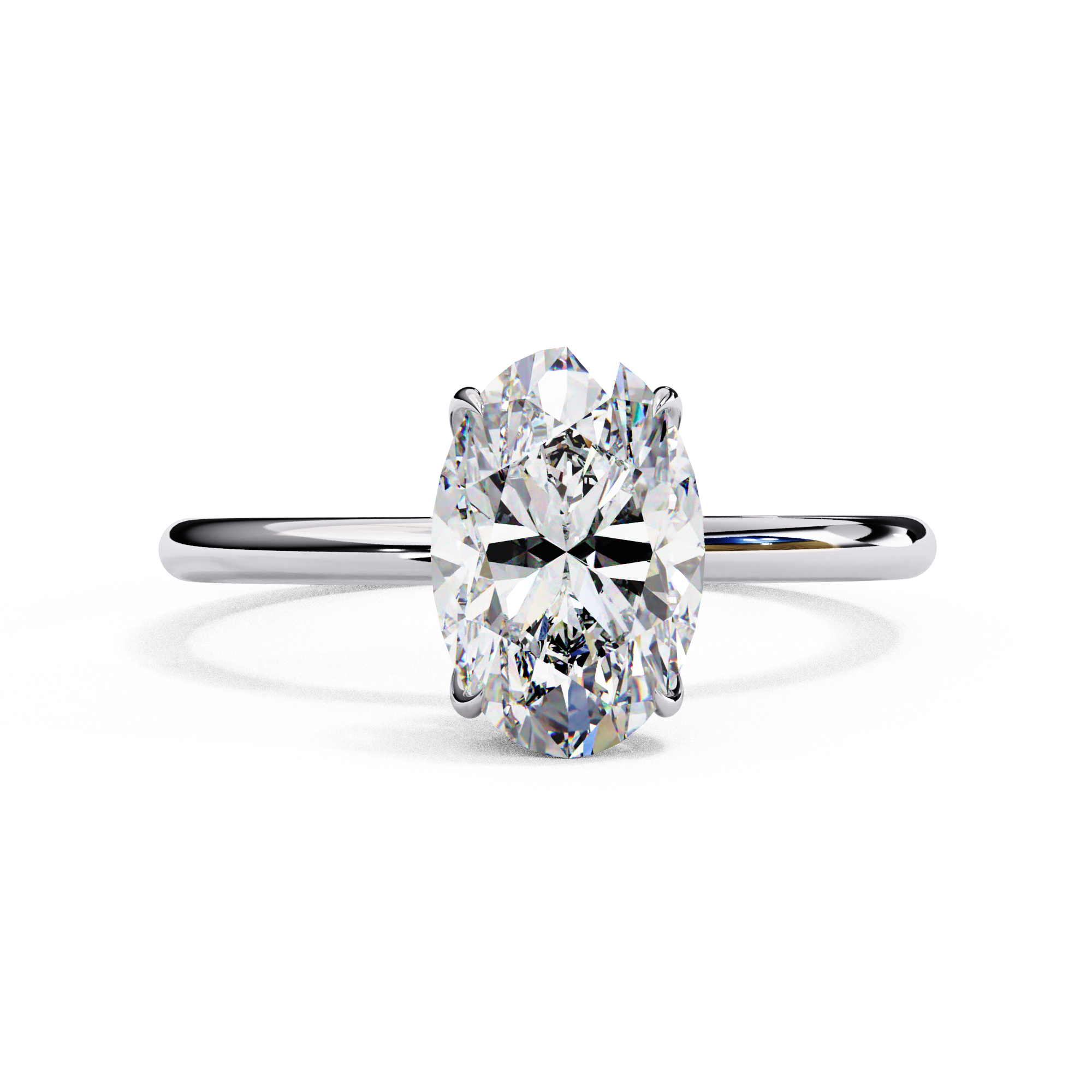 Twilight Charm Oval Diamond Ring 12