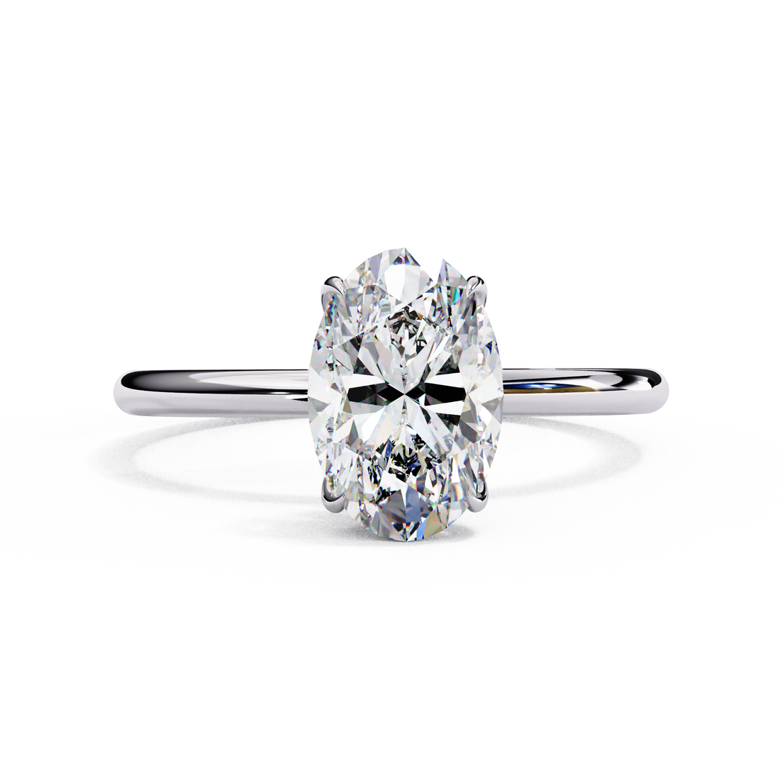 Twilight Charm Oval Diamond Ring 12