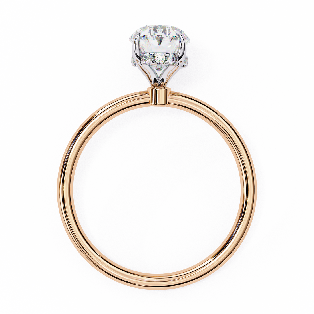 Twilight Charm Oval Diamond Ring 3