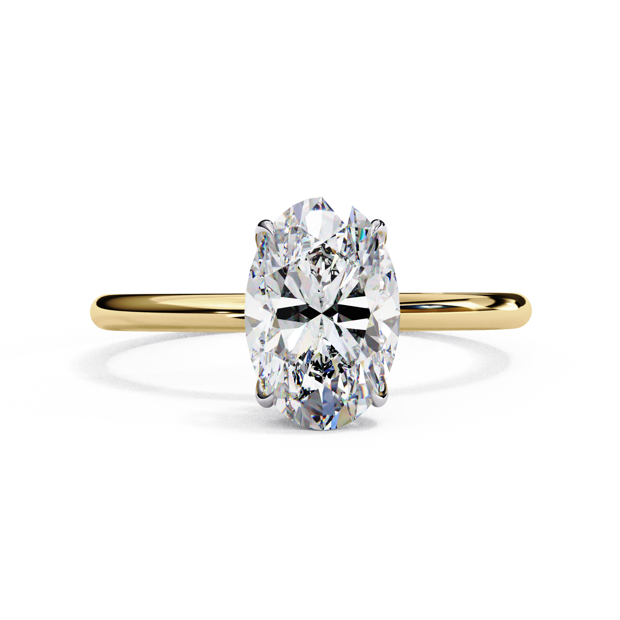 Twilight Charm Oval Diamond Ring 5