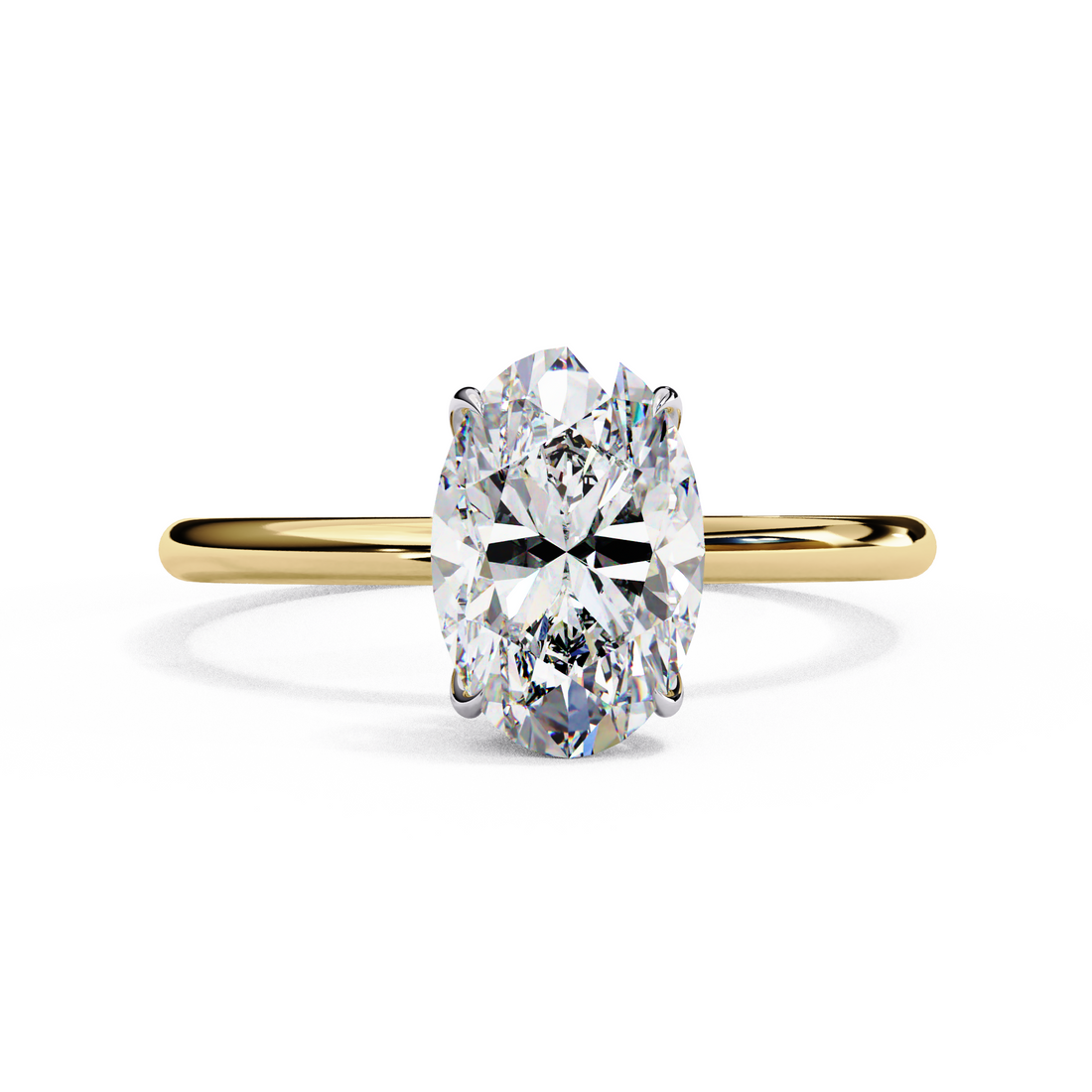 Twilight Charm Oval Diamond Ring 5
