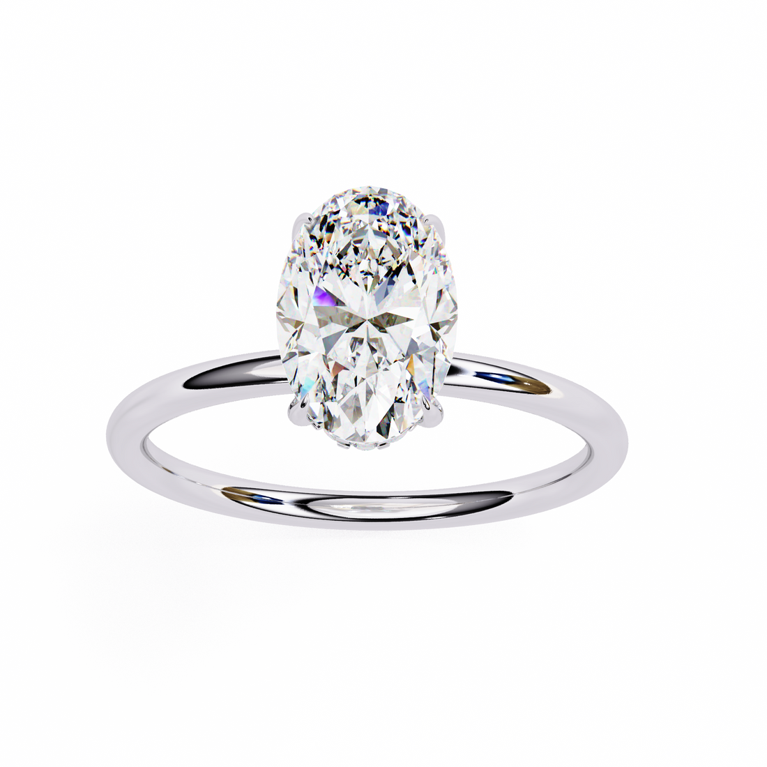 Twilight Charm Oval Diamond Ring 9