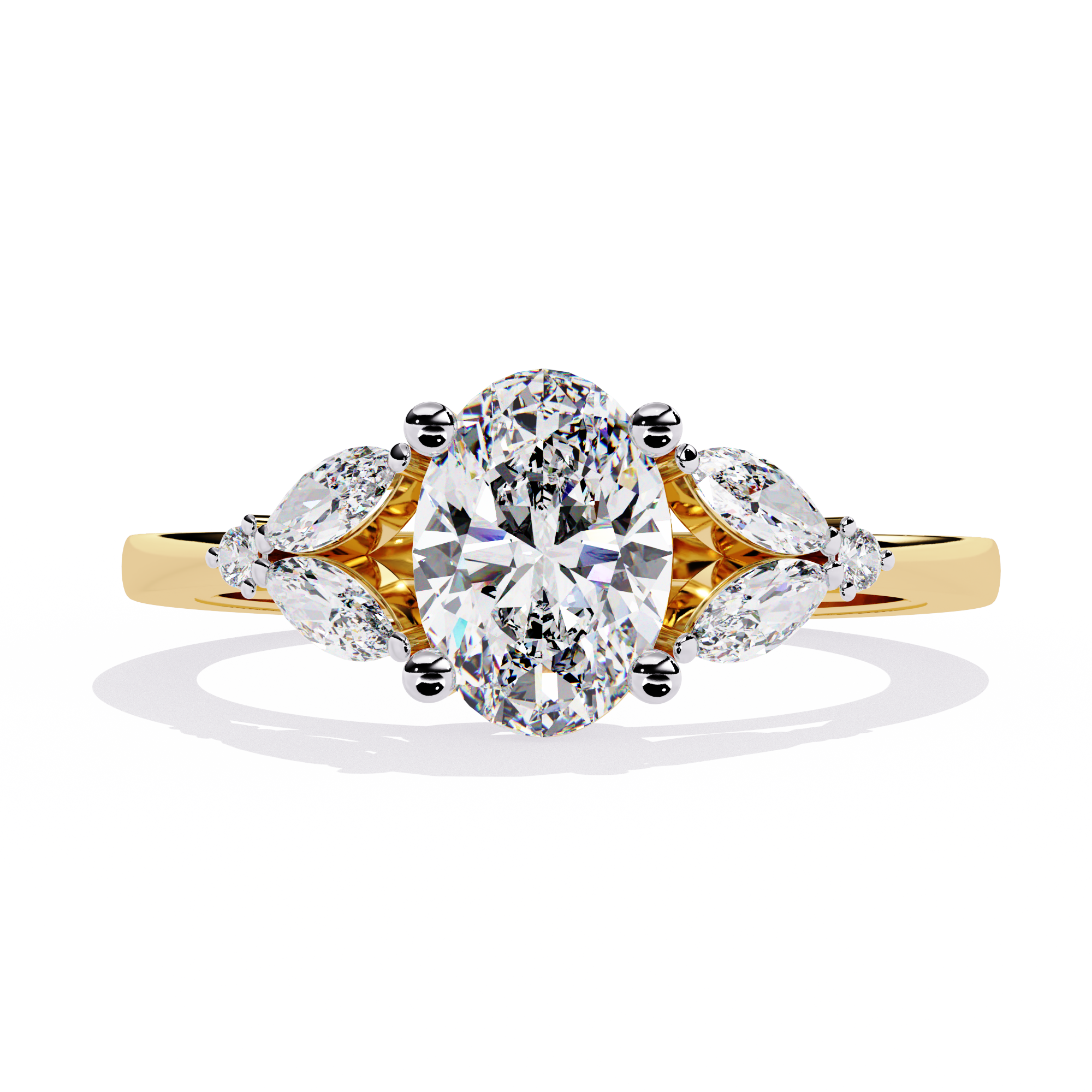 Twilight Petals Diamond Ring