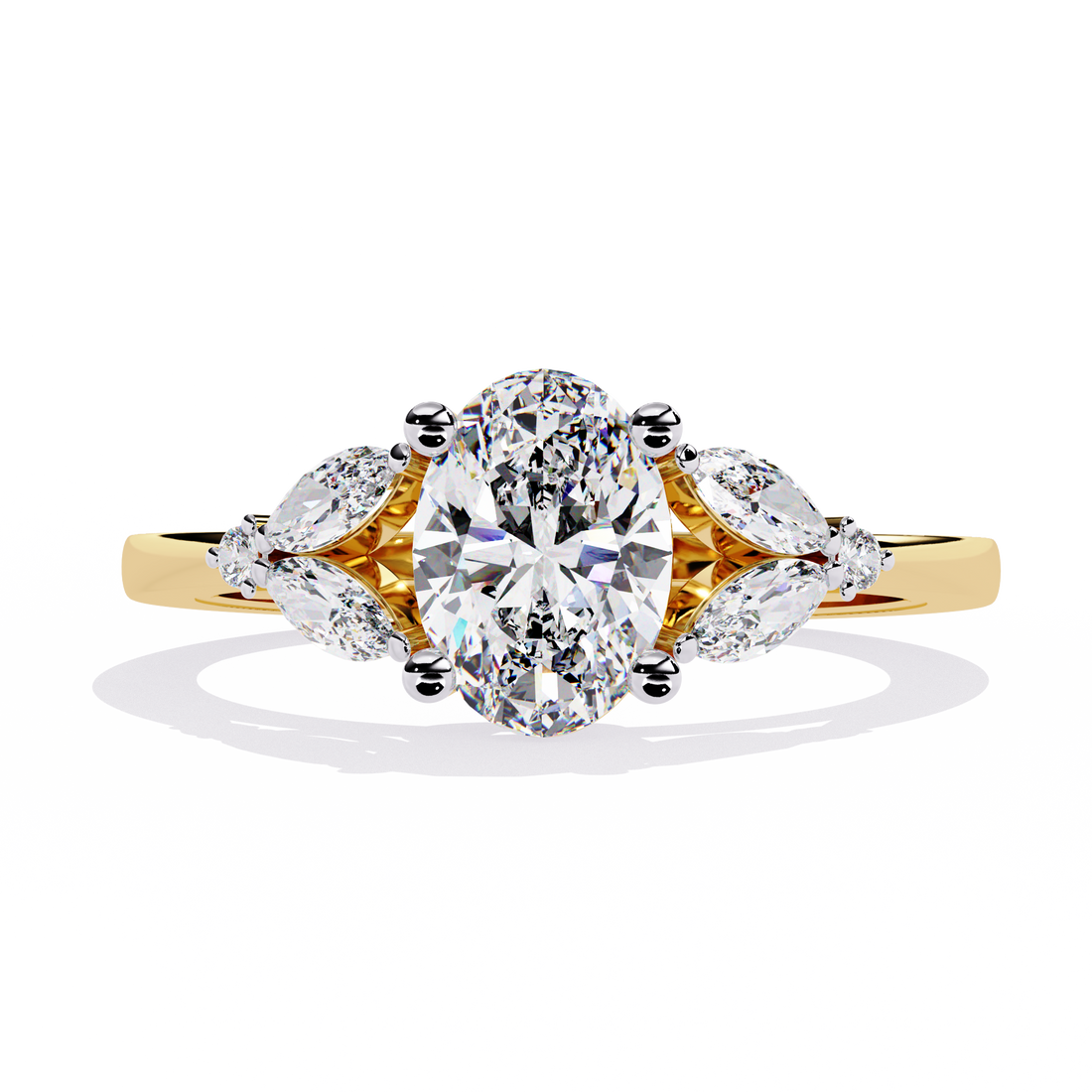 Twilight Petals Diamond Ring