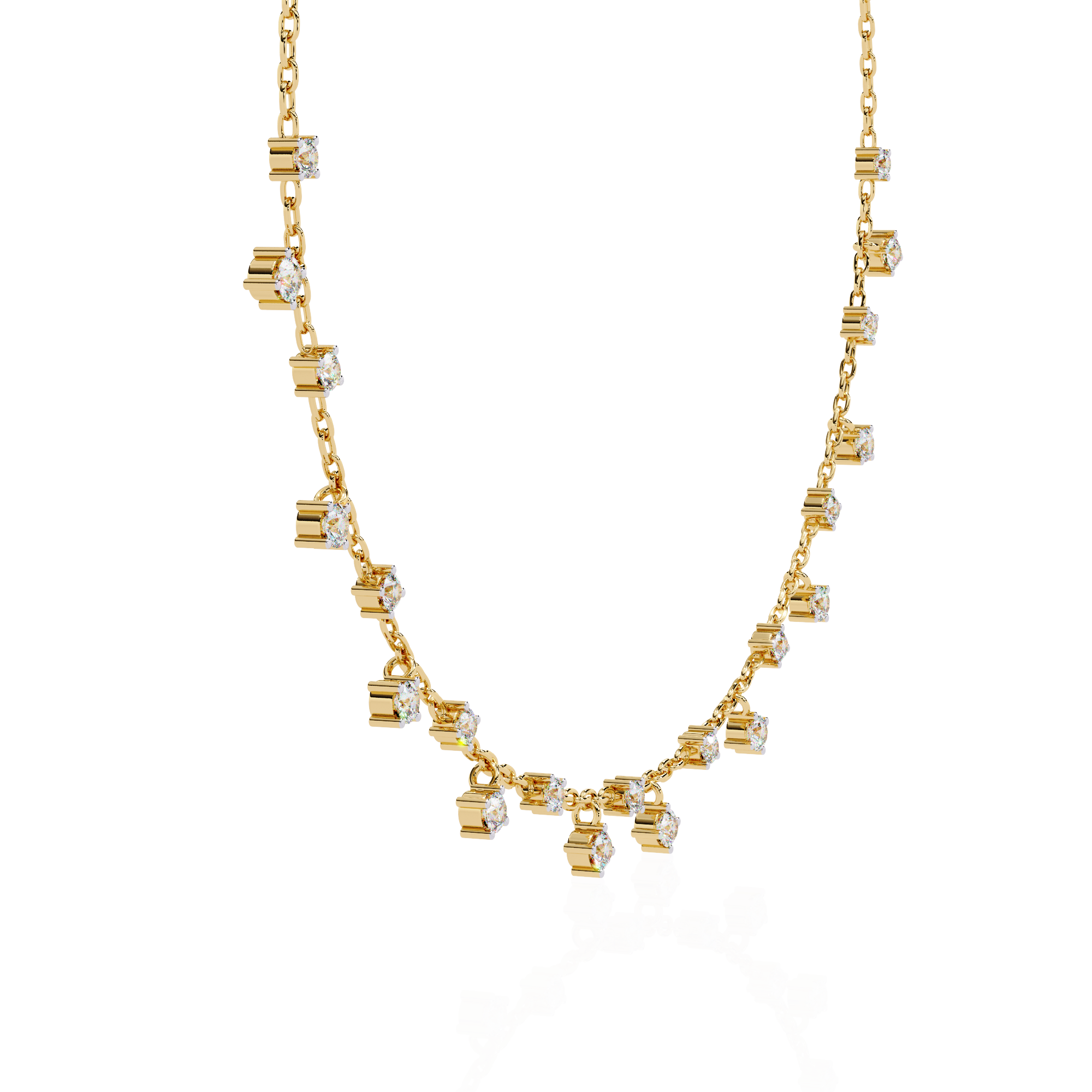 Twilight Trail Lab grown Diamond Necklace with Chain