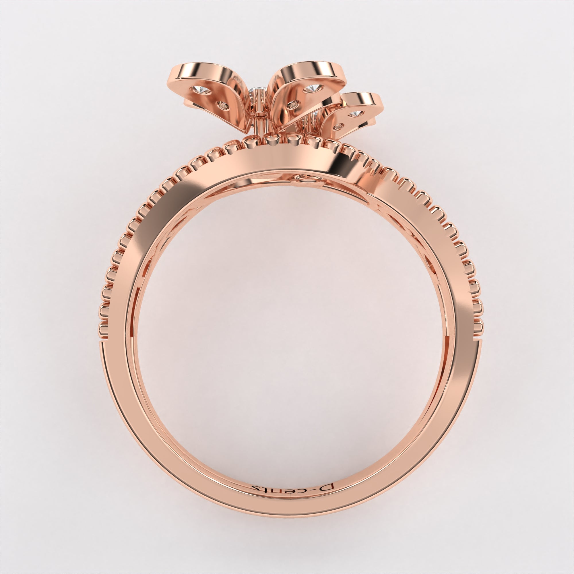 Twin Floret Diamond ring