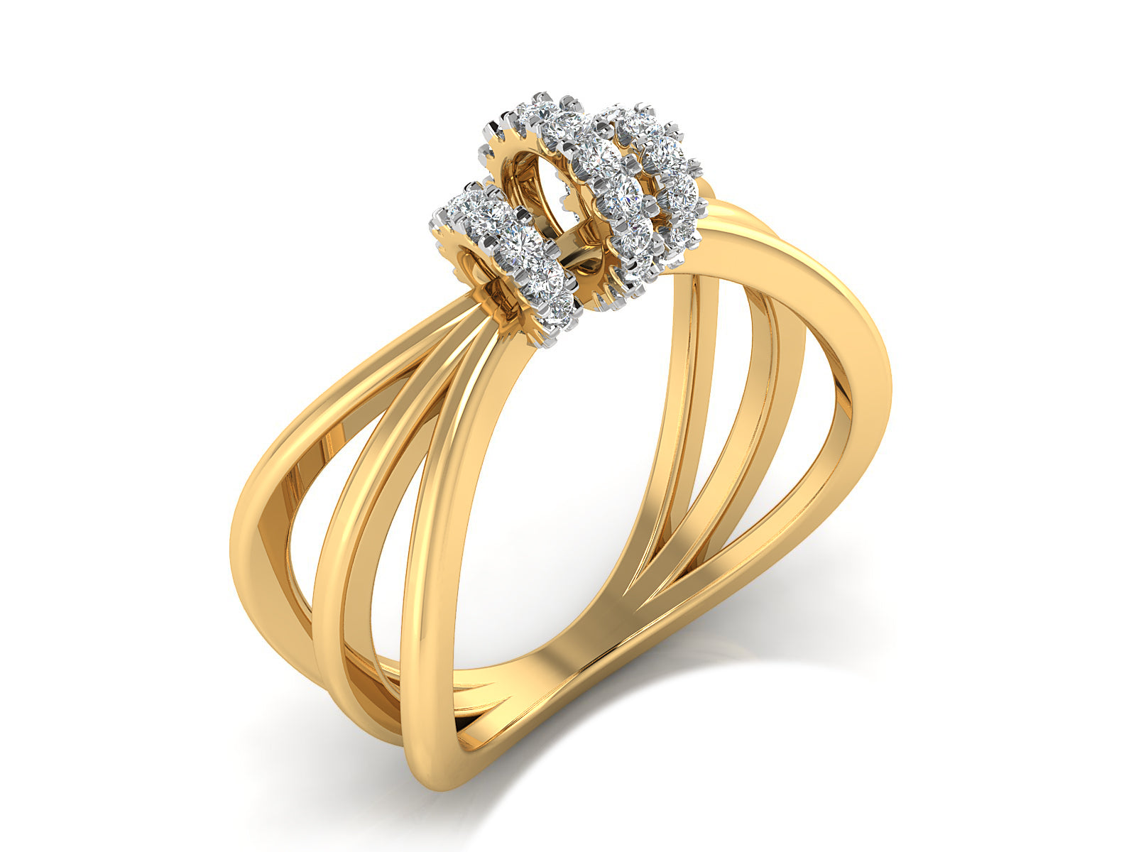 Twin Halo Diamond Ring 2