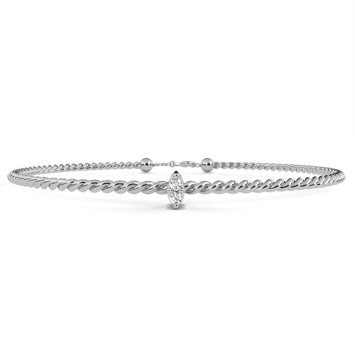 Twin Round Diamond Bracelet