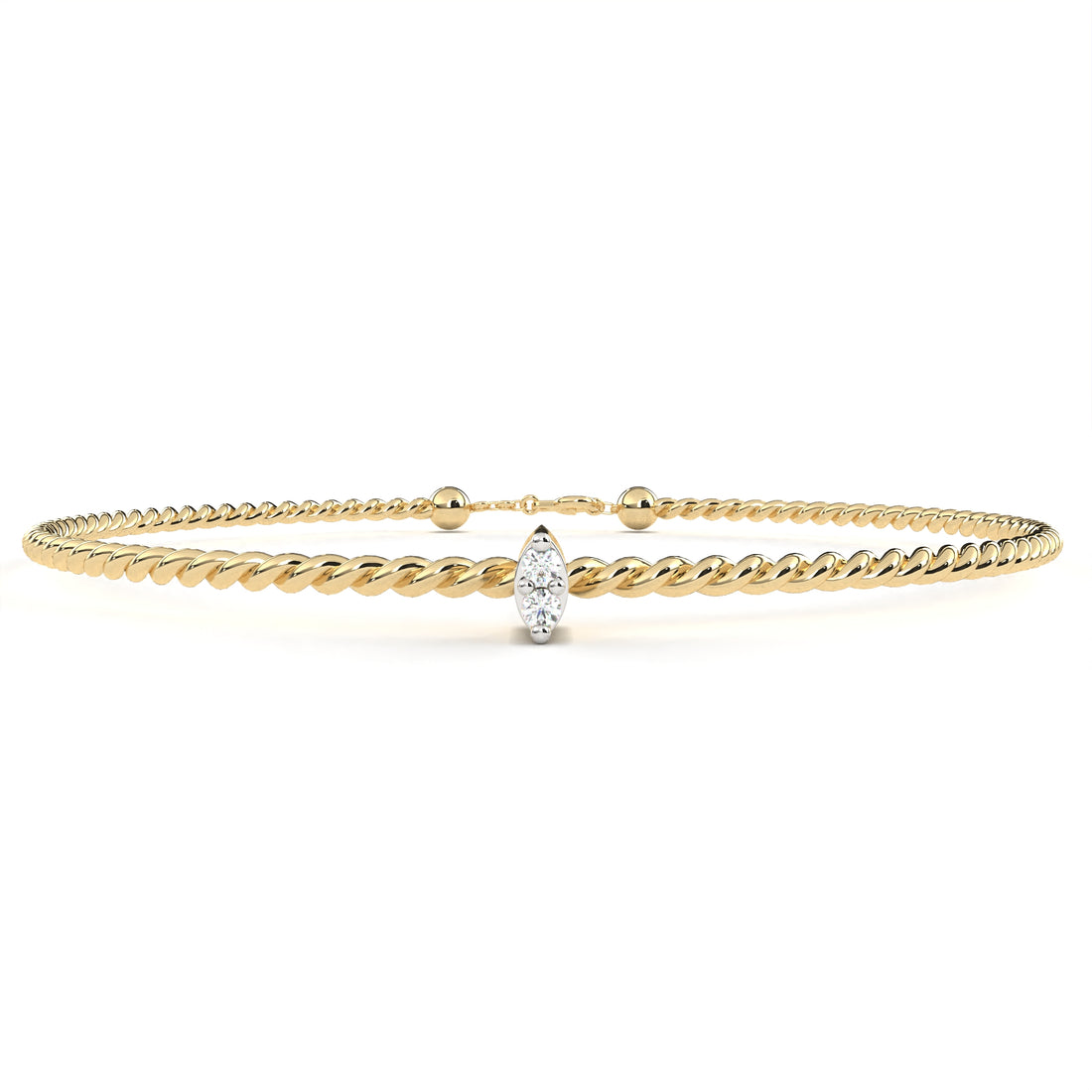 Twin Round Diamond Bracelet