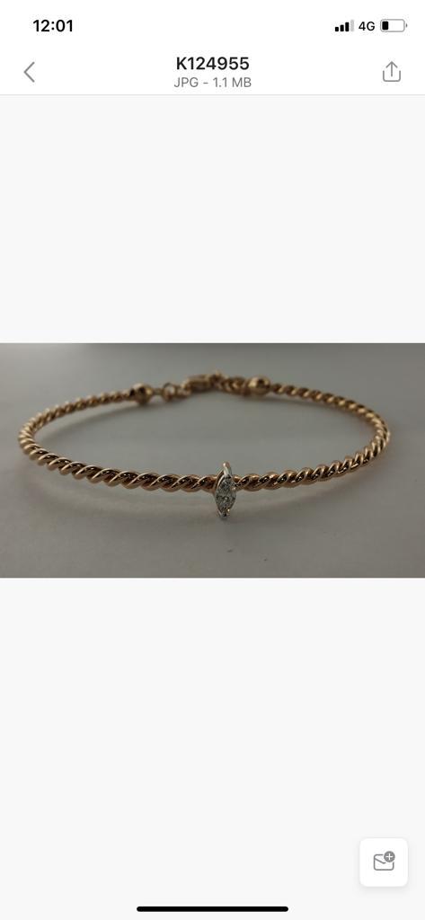 Twin Round Diamond Bracelet