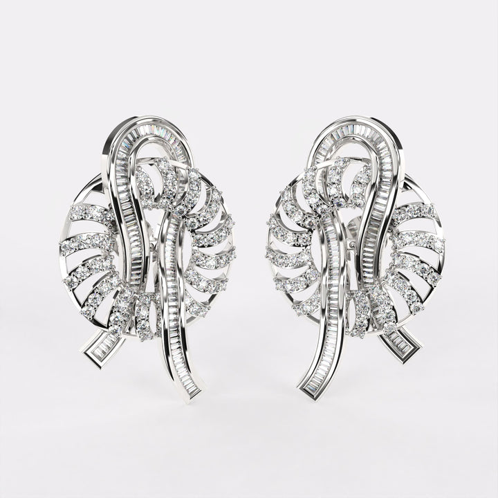 Twinkle Daze Diamond Earrings in 925 Silver