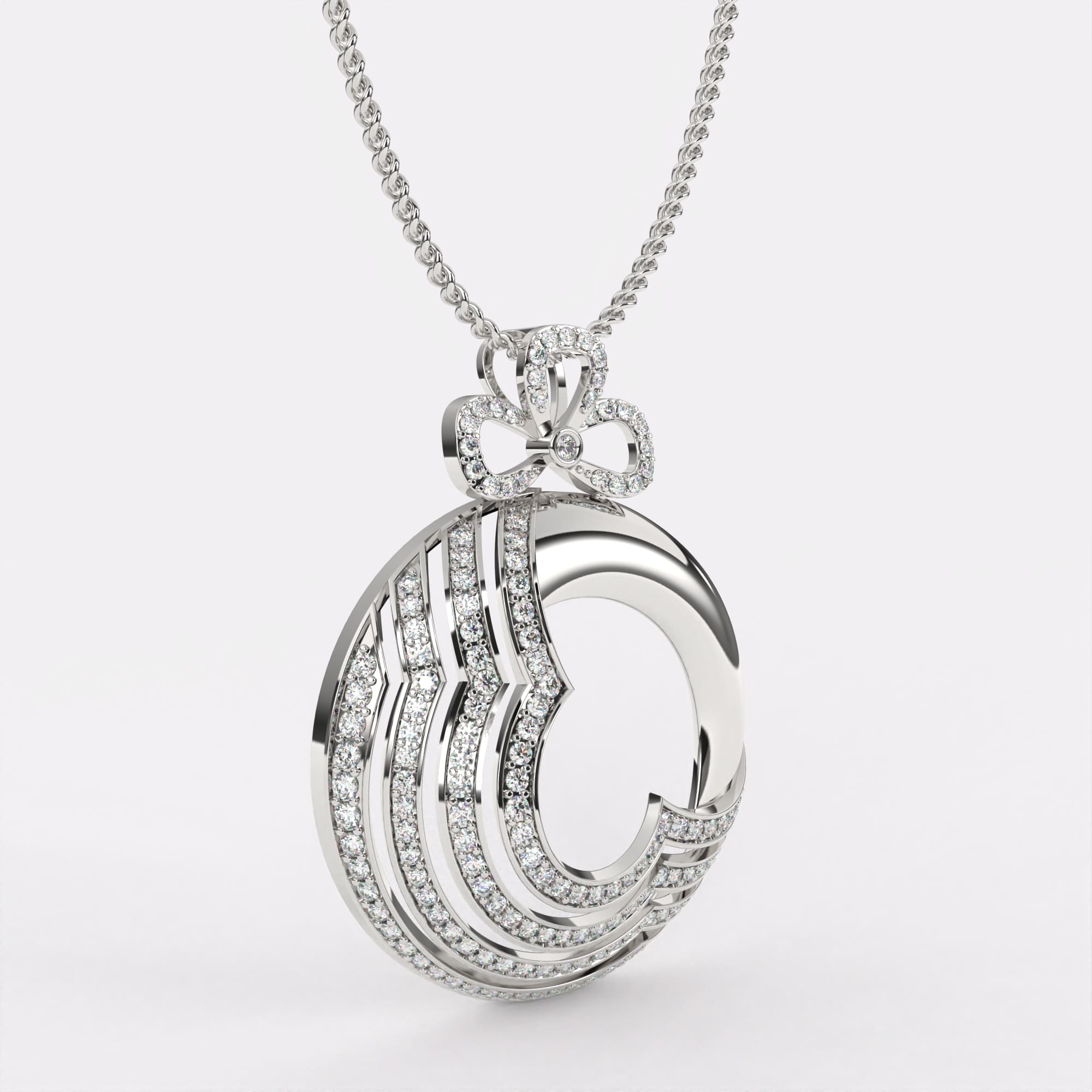Twinkling Vine Diamond Pendant