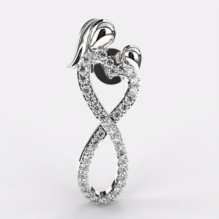 Twisted Long Earrings in 925 Silver
