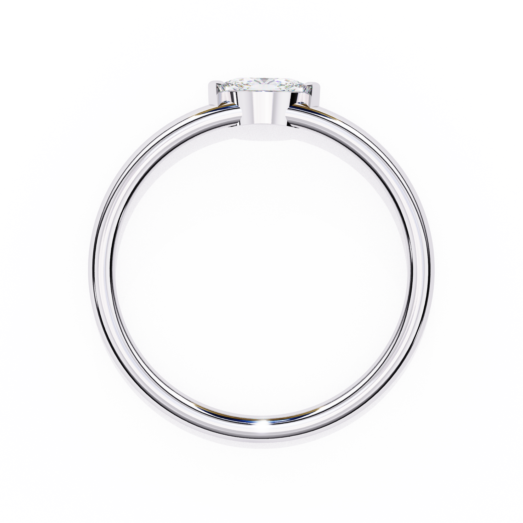 Unique Bezel Set Diamond Ring 15