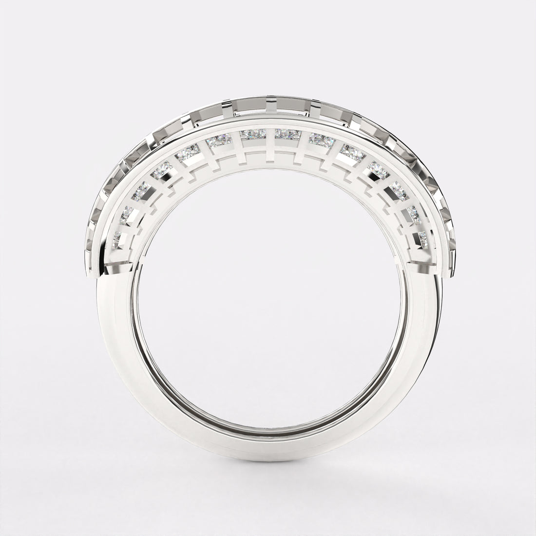 Unity Diamond Ring in 925 Silver