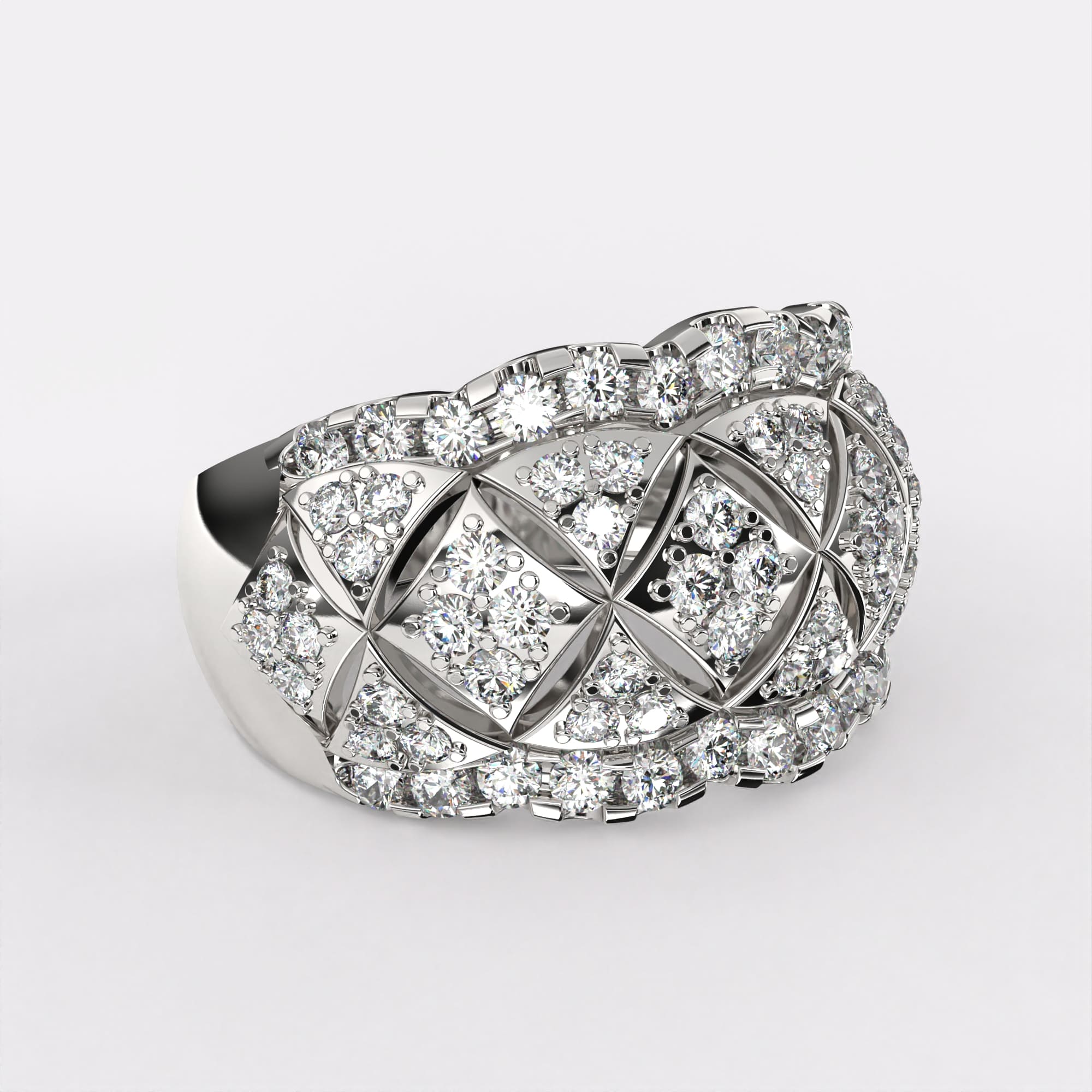 Unity Glow Diamond Ring in 925 Silver
