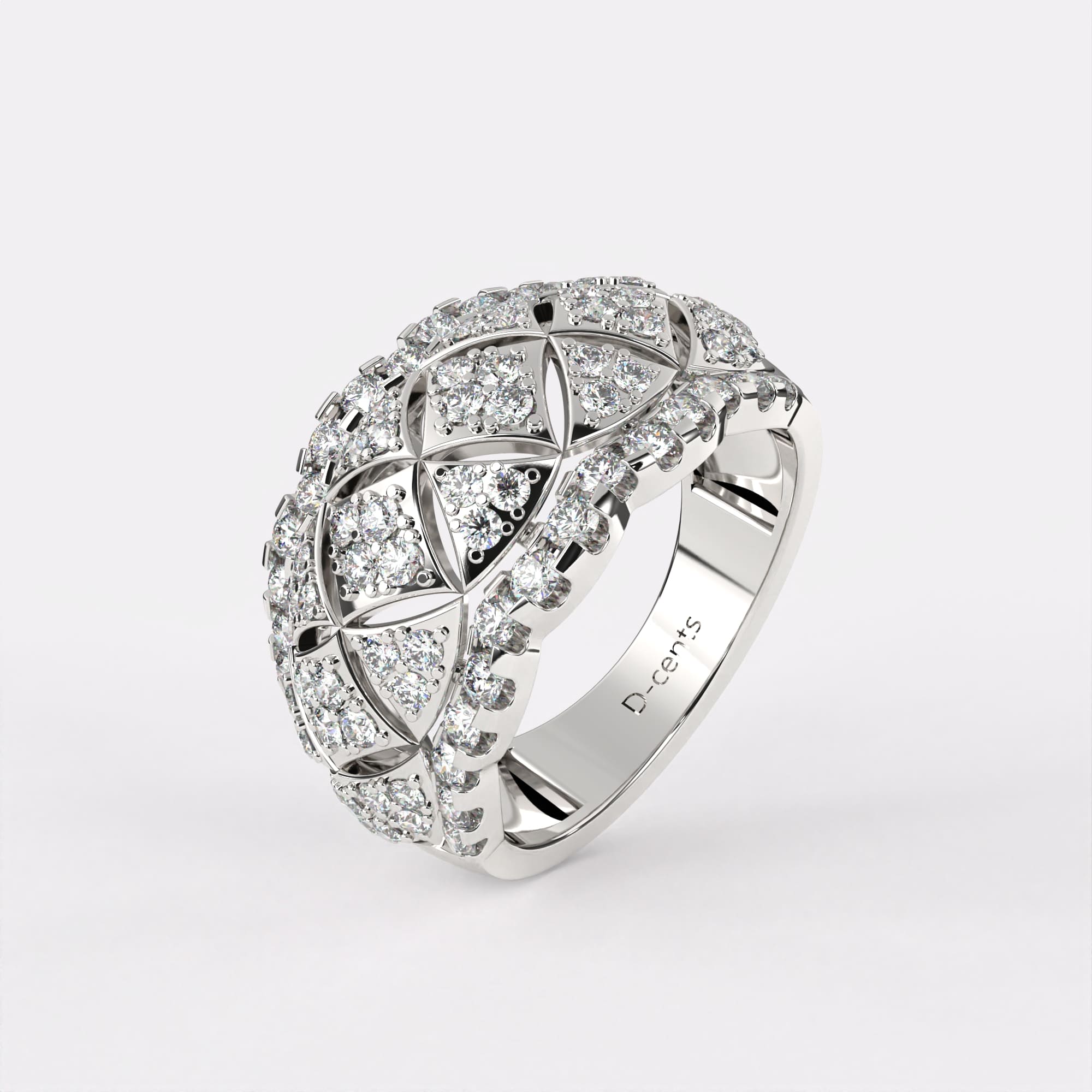 Unity Glow Diamond Ring in 925 Silver