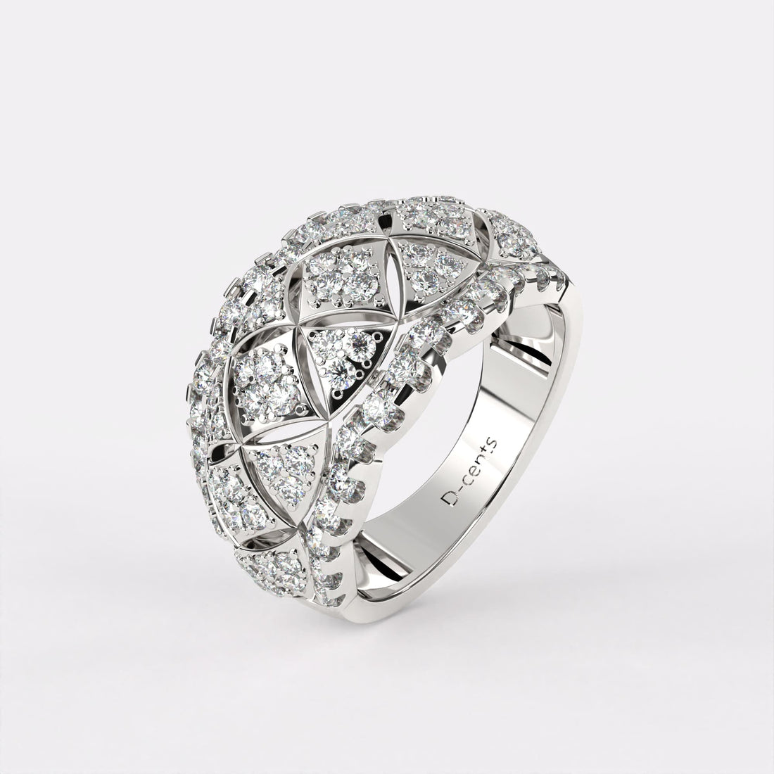 Unity Glow Diamond Ring in 925 Silver