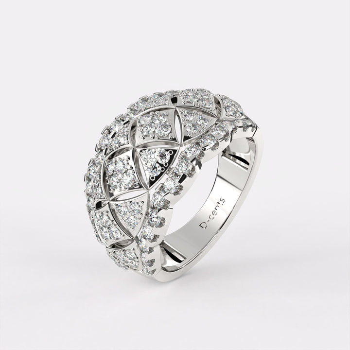 Unity Glow Diamond Ring in 925 Silver