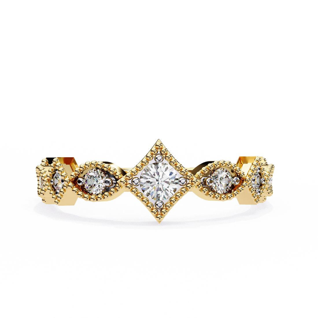 Urban Flash Diamond Band Ring