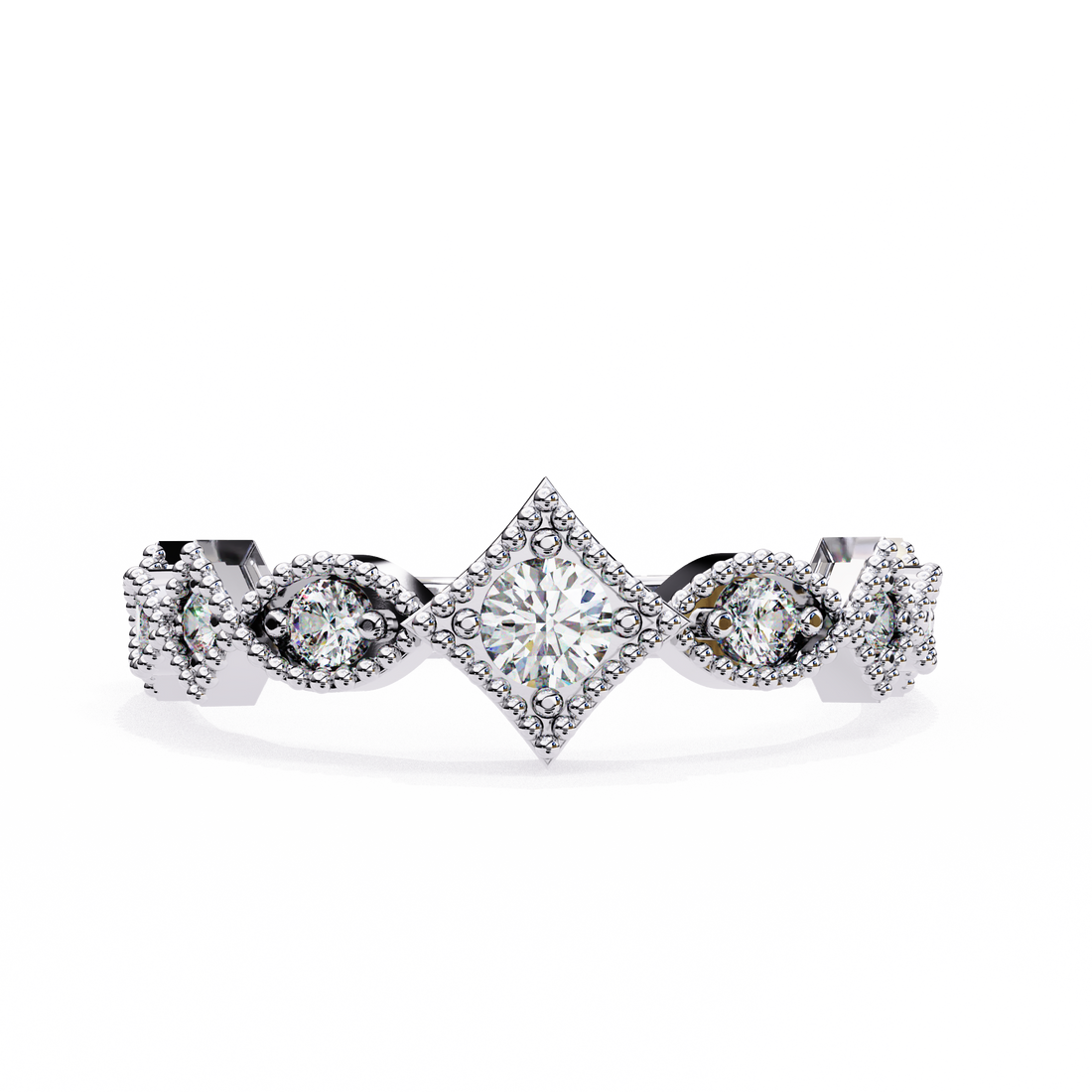 Urban Flash Diamond Band Ring 12