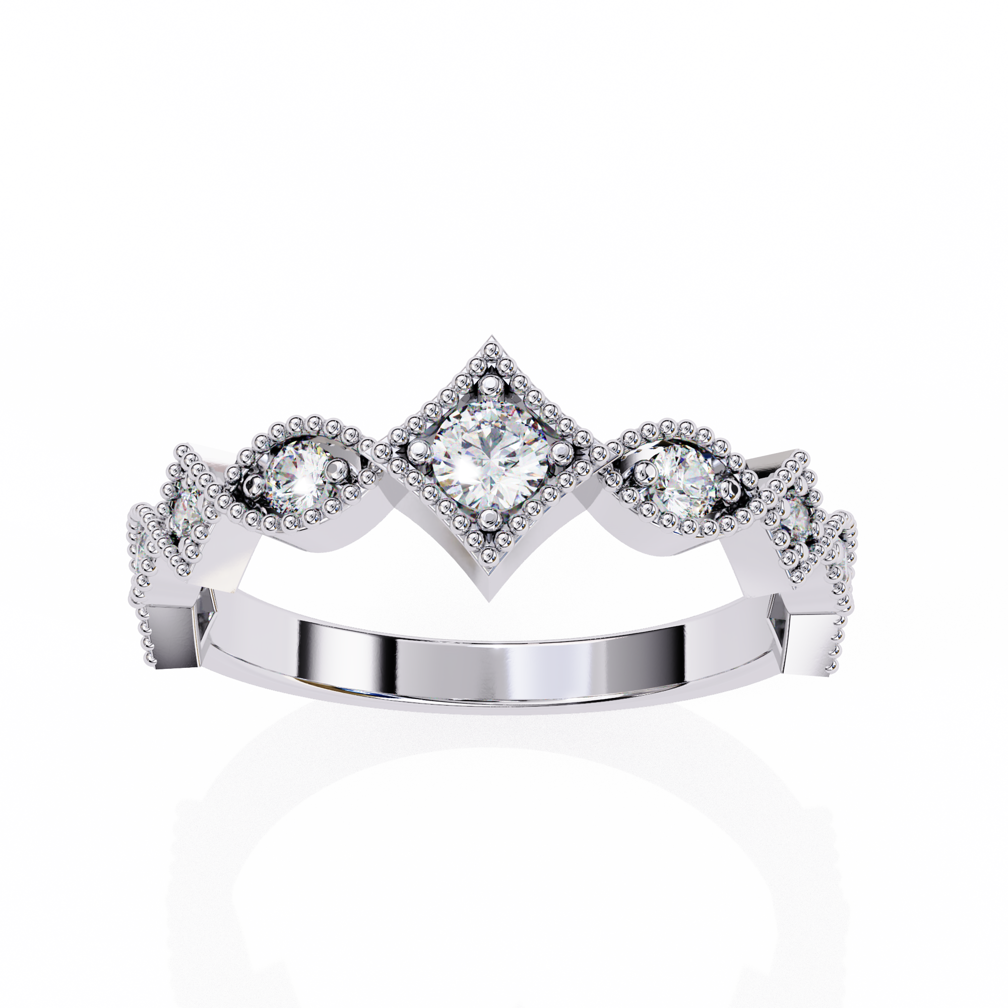 Urban Flash Diamond Band Ring 13