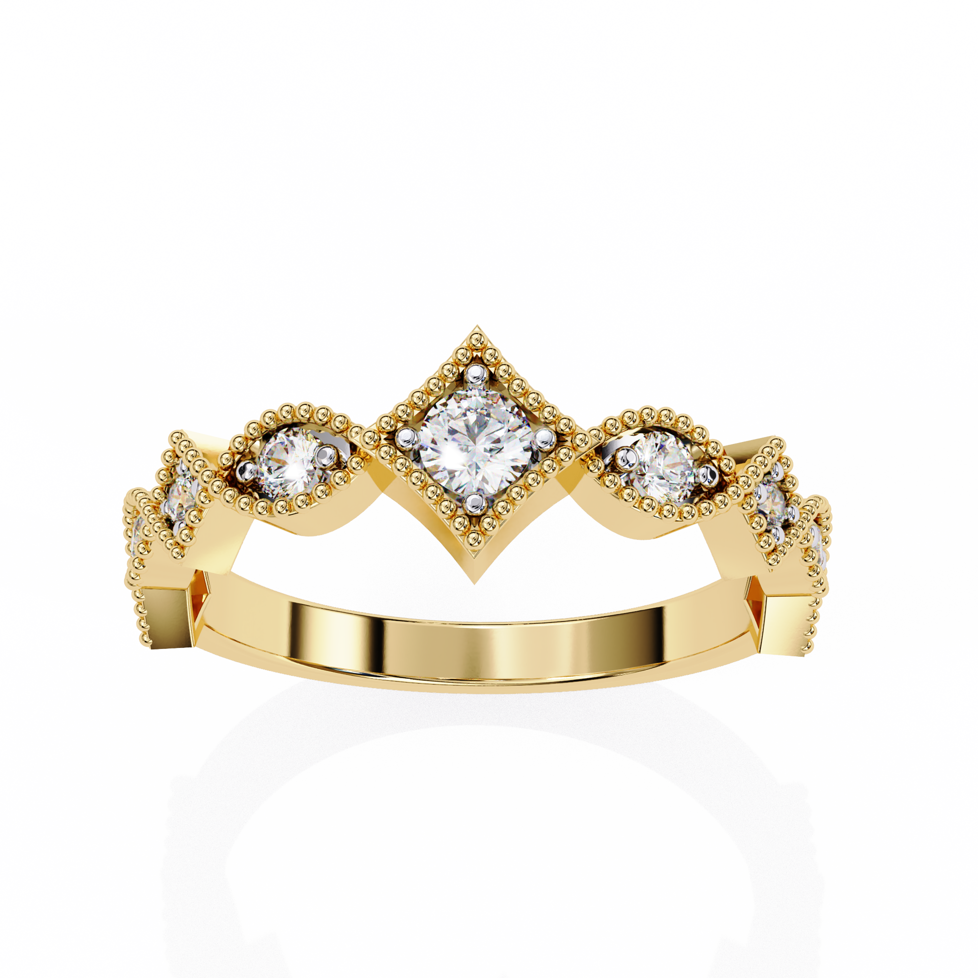 Urban Flash Diamond Band Ring 2