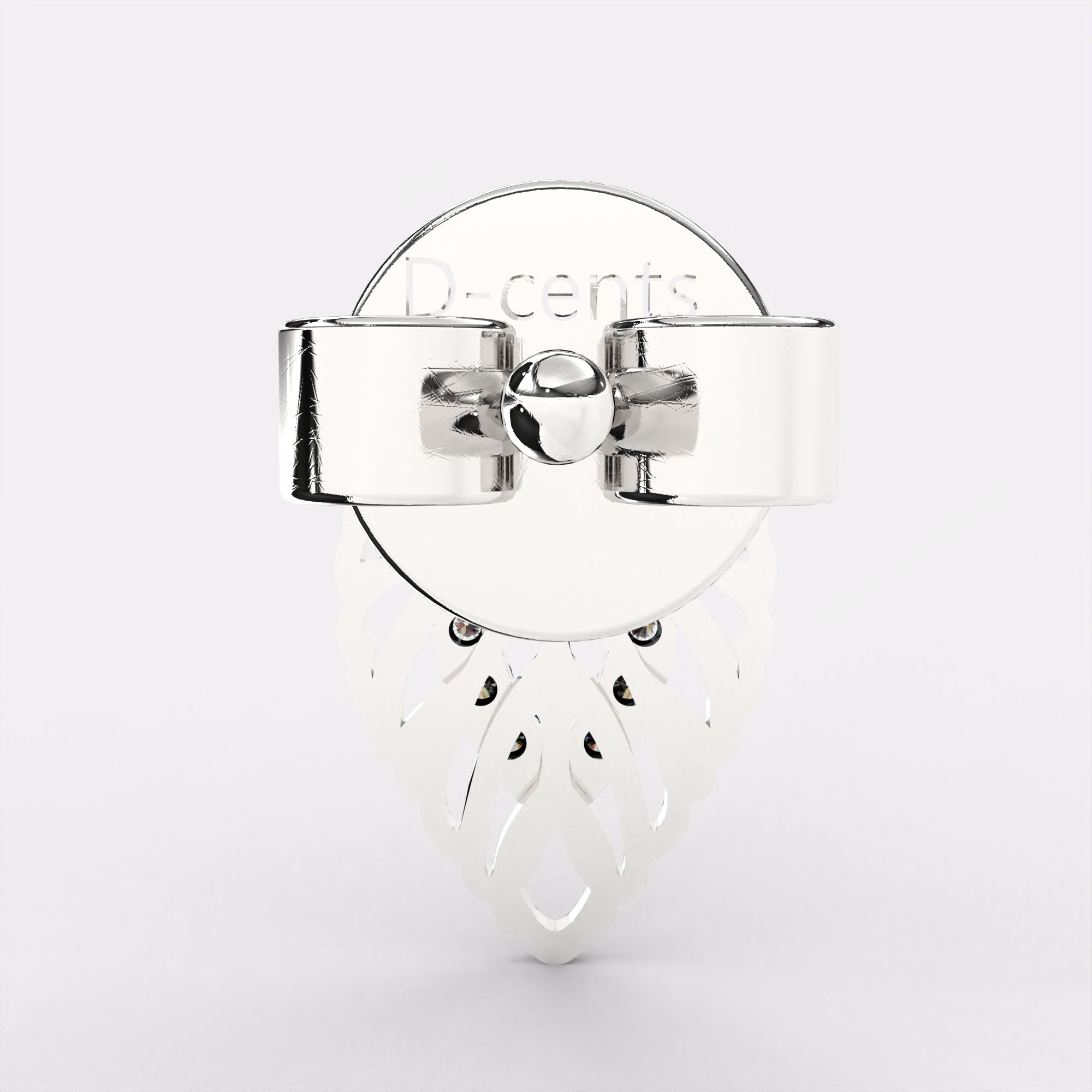 Velvet Petal Diamond Earrings In 925 Silver