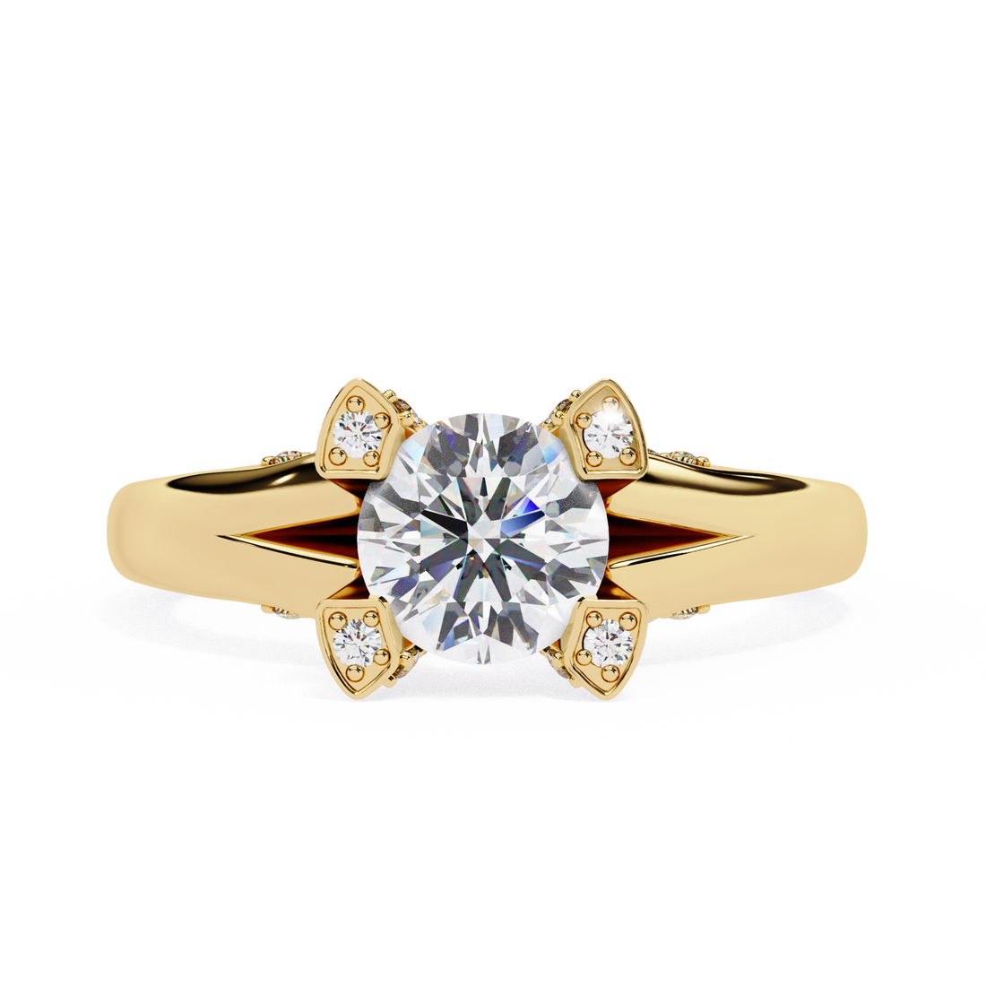 Velvet Shine Round Diamond Ring