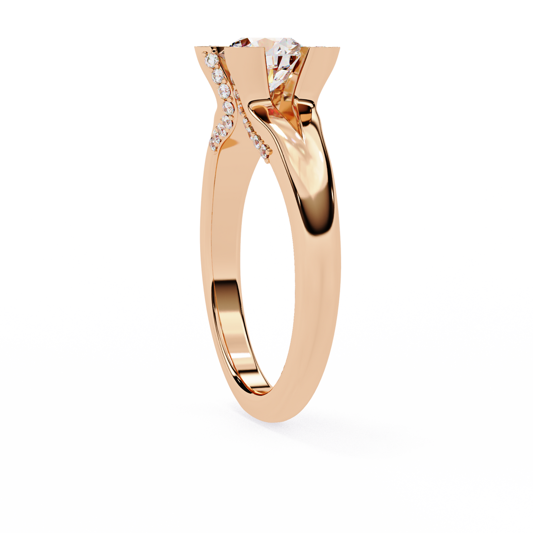 Velvet Shine Round Diamond Ring8