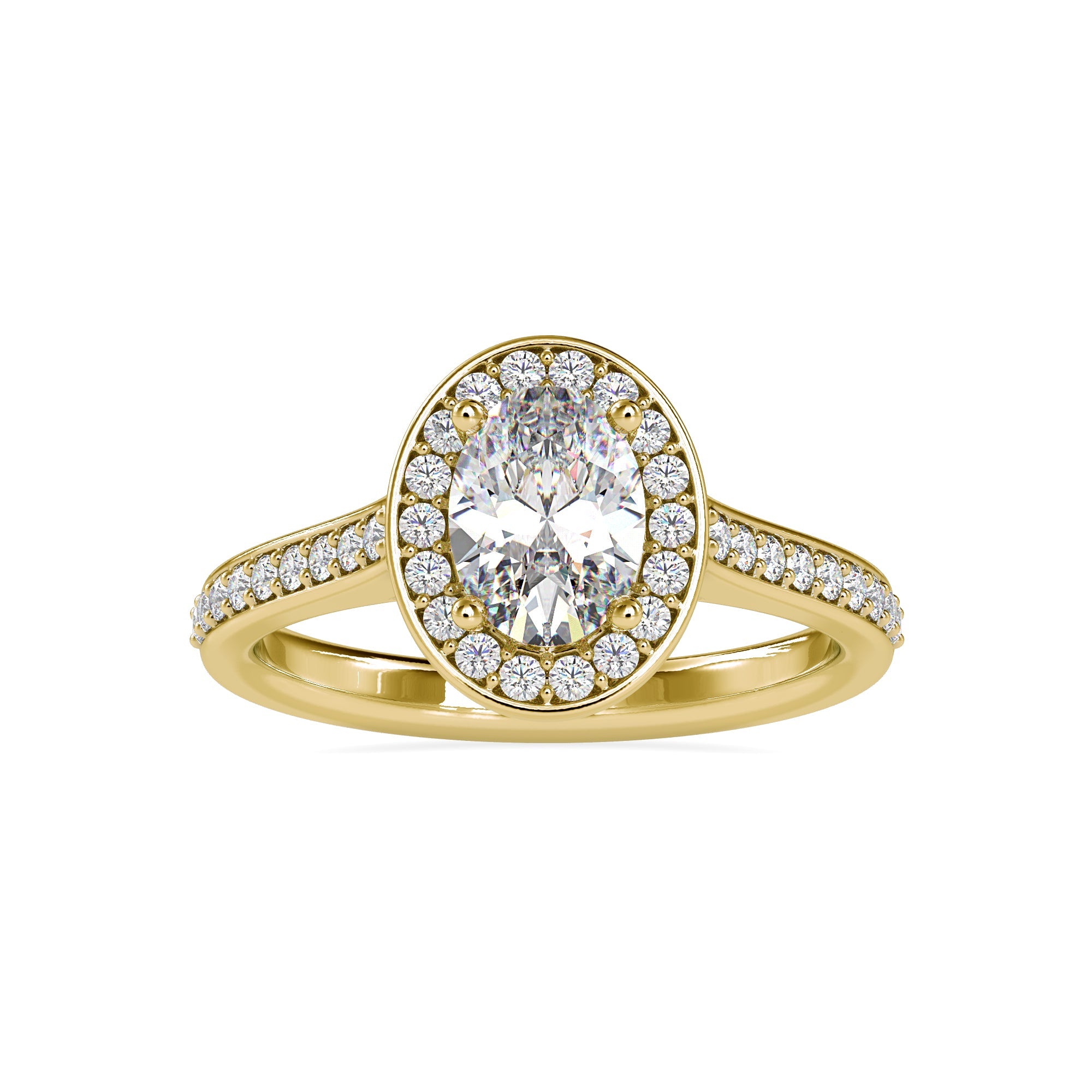 Vintage-Inspired Halo Diamond Ring