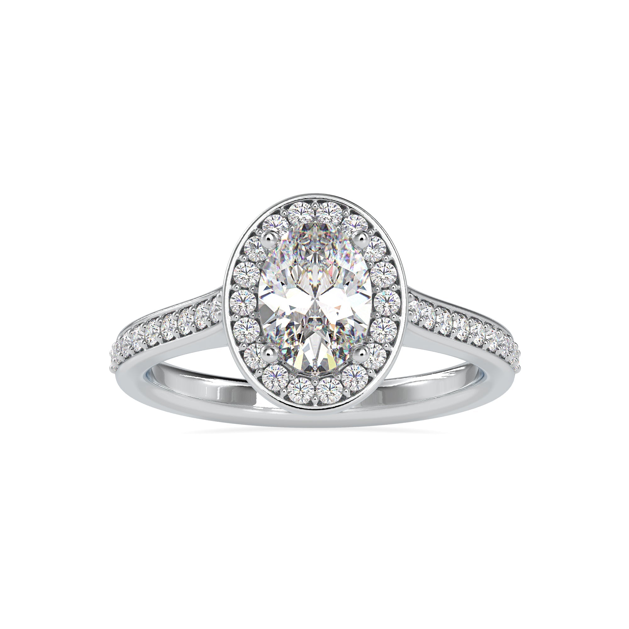 Vintage-Inspired Halo Diamond Ring 6