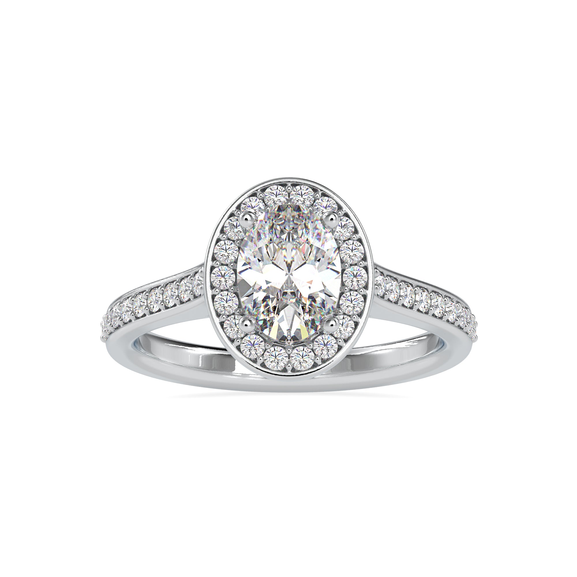 Vintage-Inspired Halo Diamond Ring 7