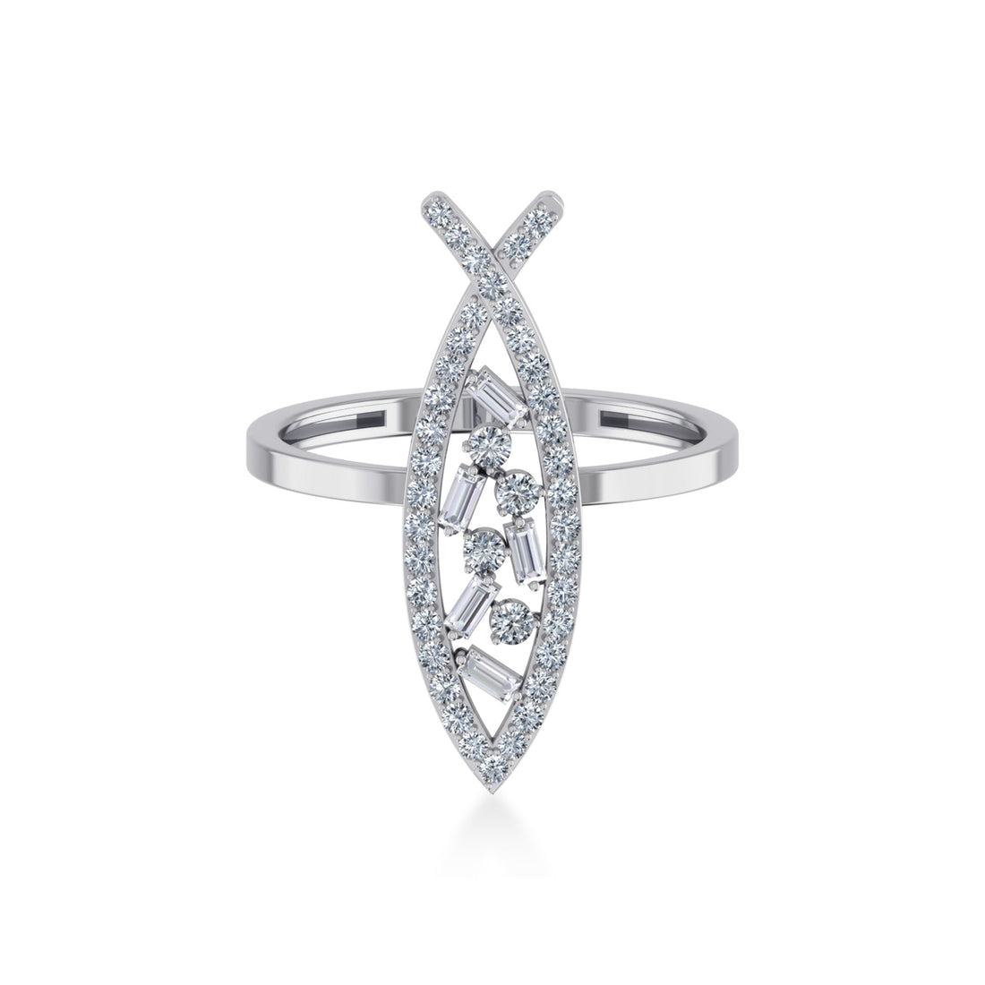 Vintage Marquise Lab Diamond Statement Ring7