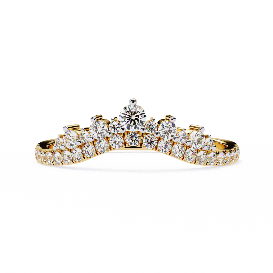 Wave Fusion Diamond Ring