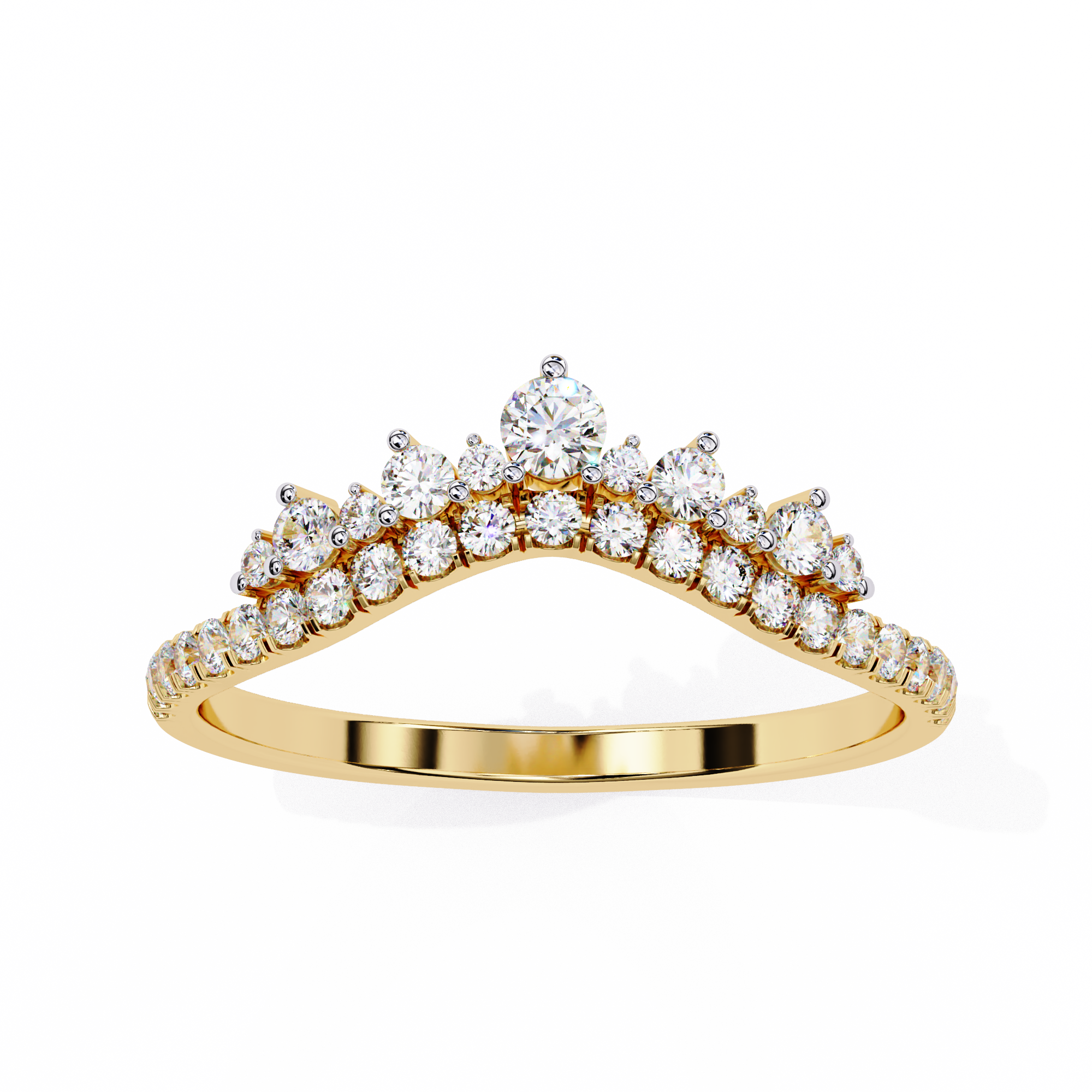 Wave Fusion Diamond Ring 2