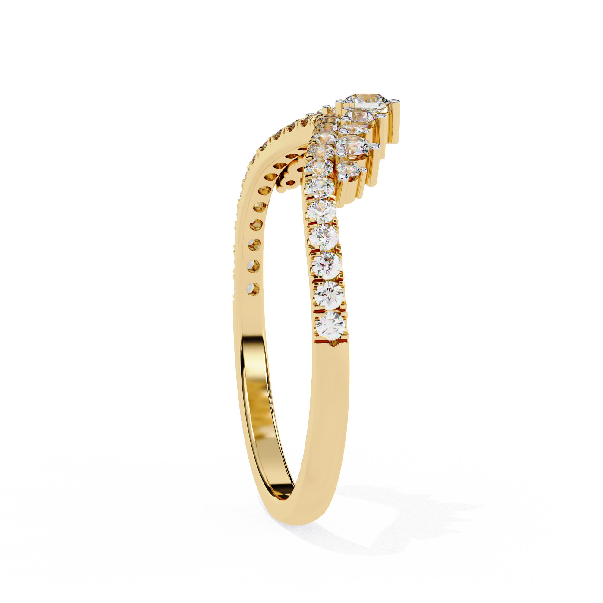 Wave Fusion Diamond Ring 3