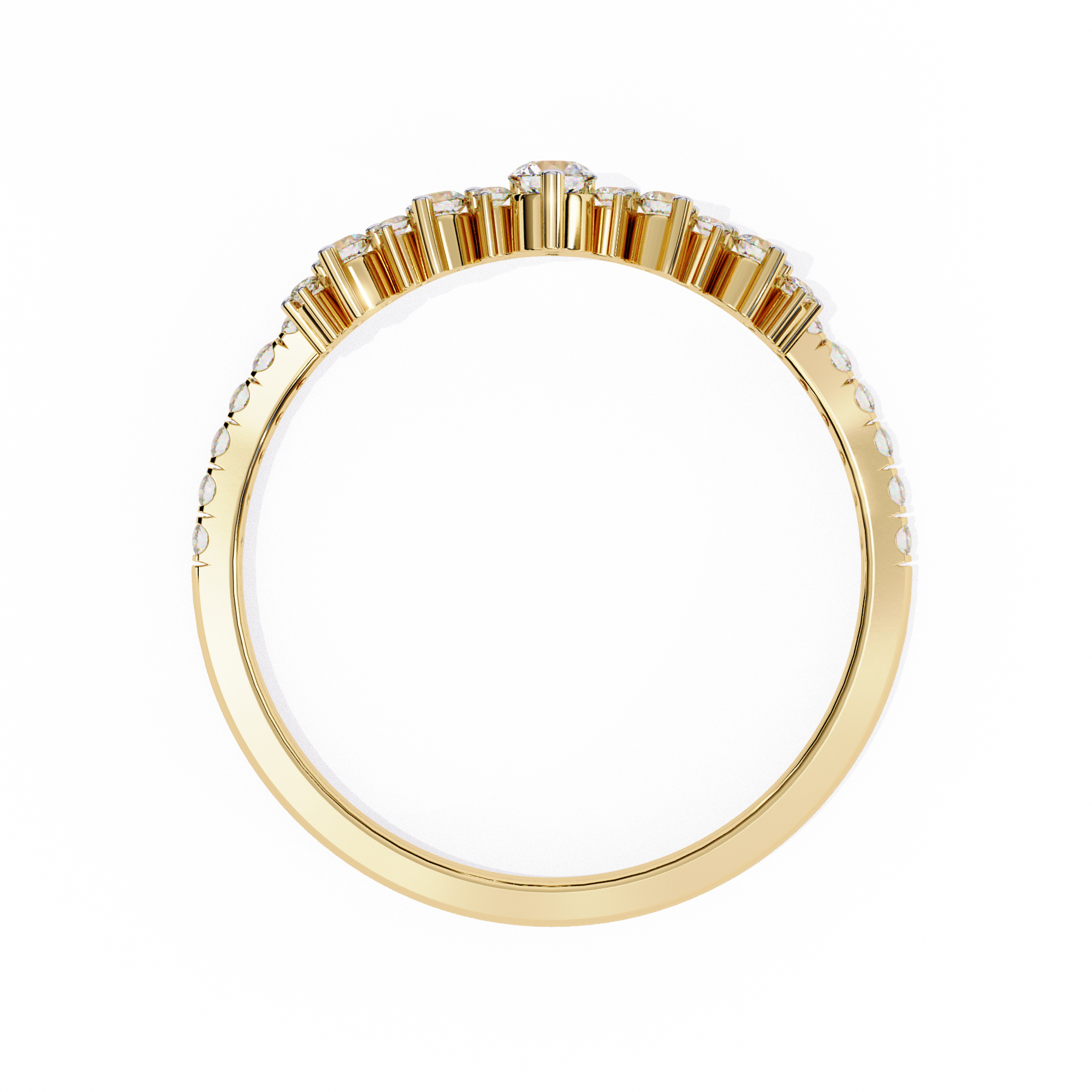 Wave Fusion Diamond Ring 4