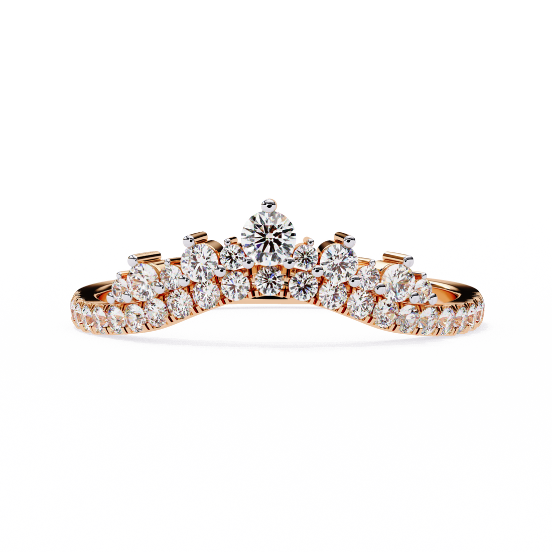 Wave Fusion Diamond Ring  5