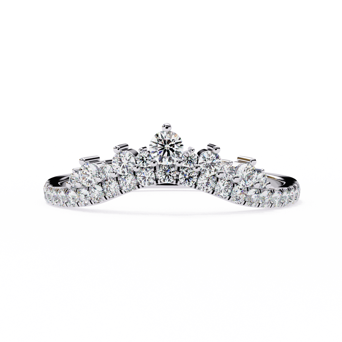 Wave Fusion Diamond Ring  8