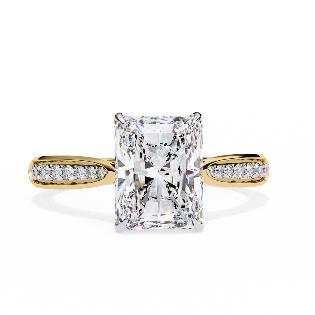 Whisper Shine Radiant Solitaire Ring