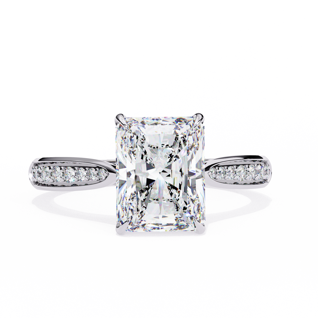 Whisper Shine Radiant Solitaire Ring12