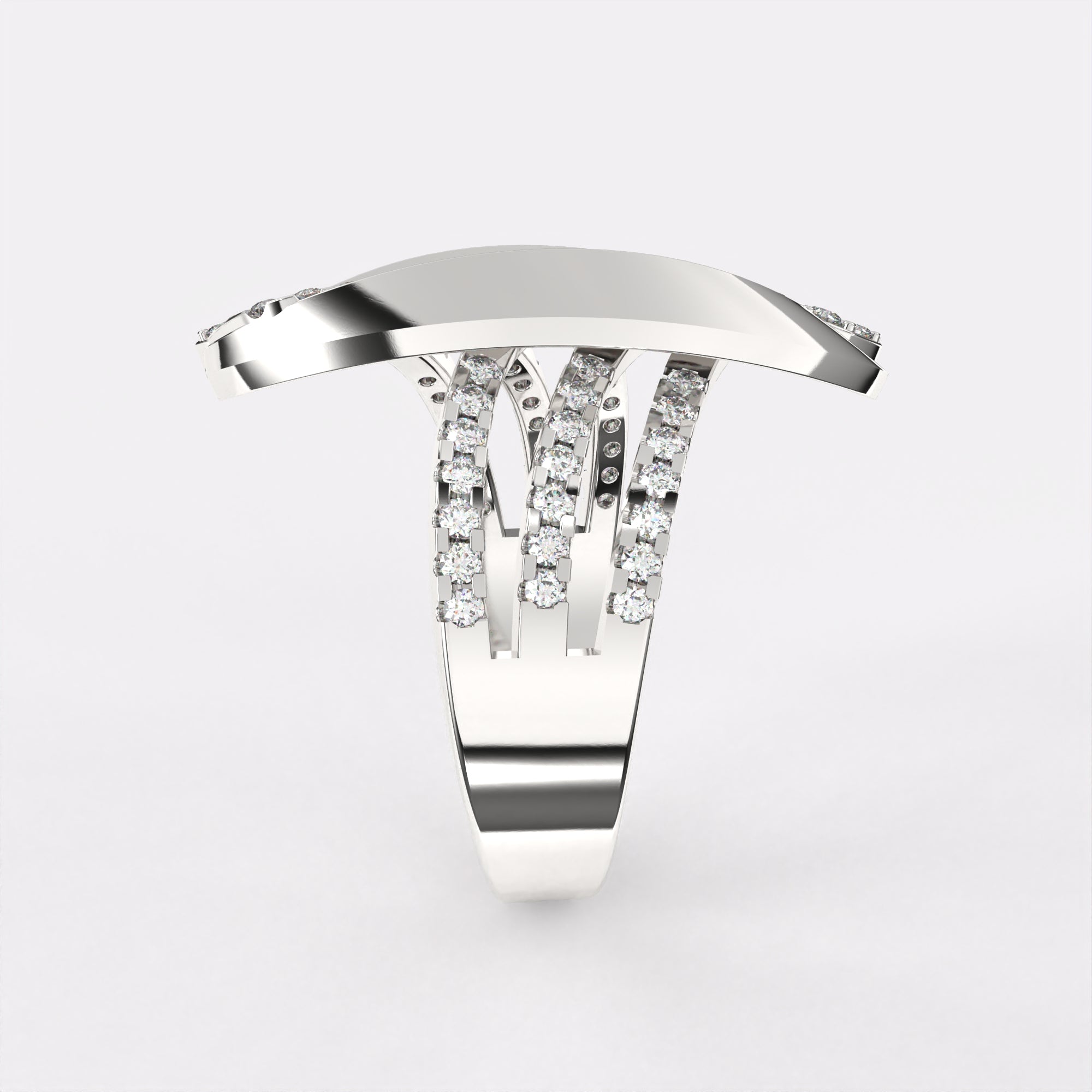 Winsome Precious Diamond Ring in 925 Silver